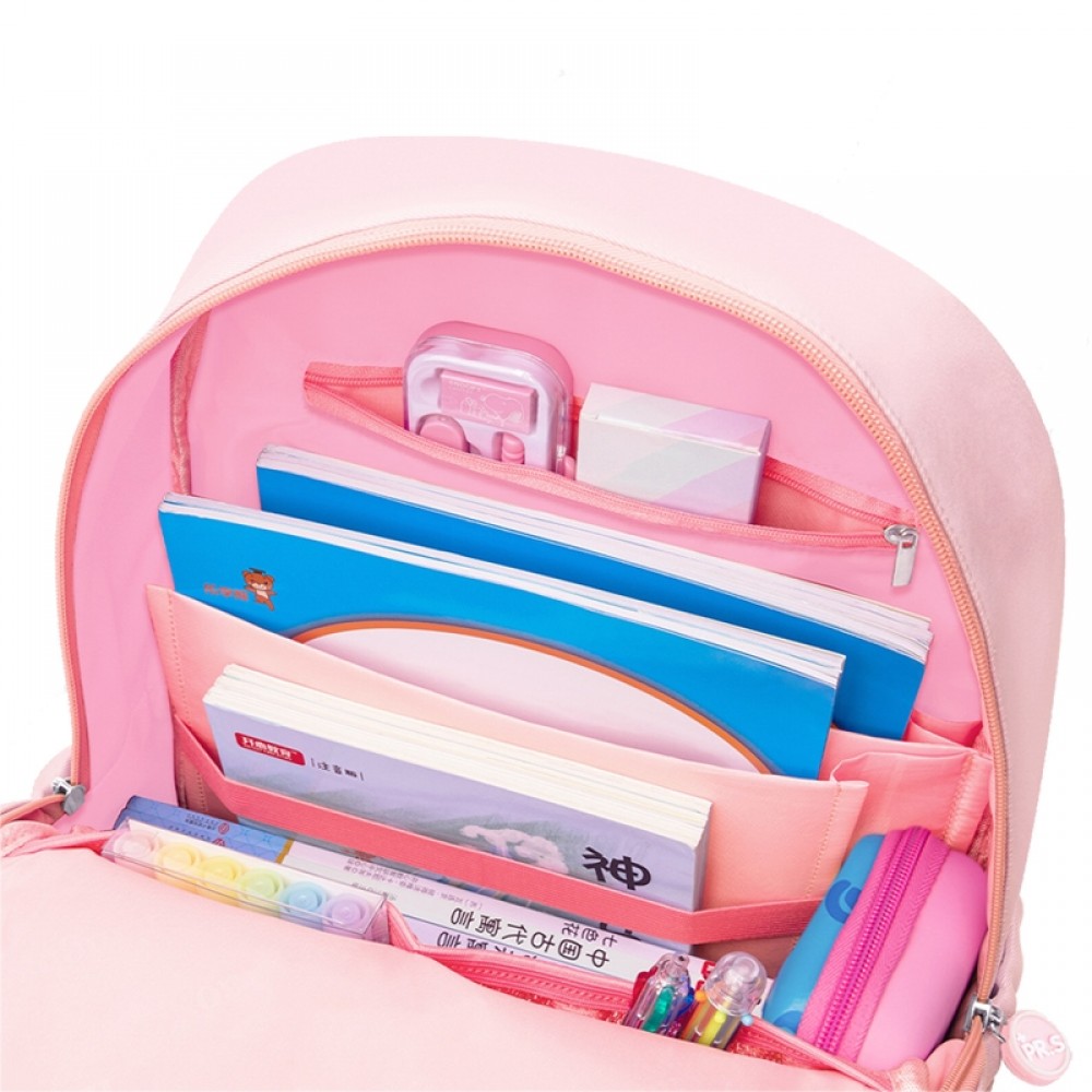 Cute Backpack For Girls 4-6 Multi-pocket Pink Waterproof Backpacks