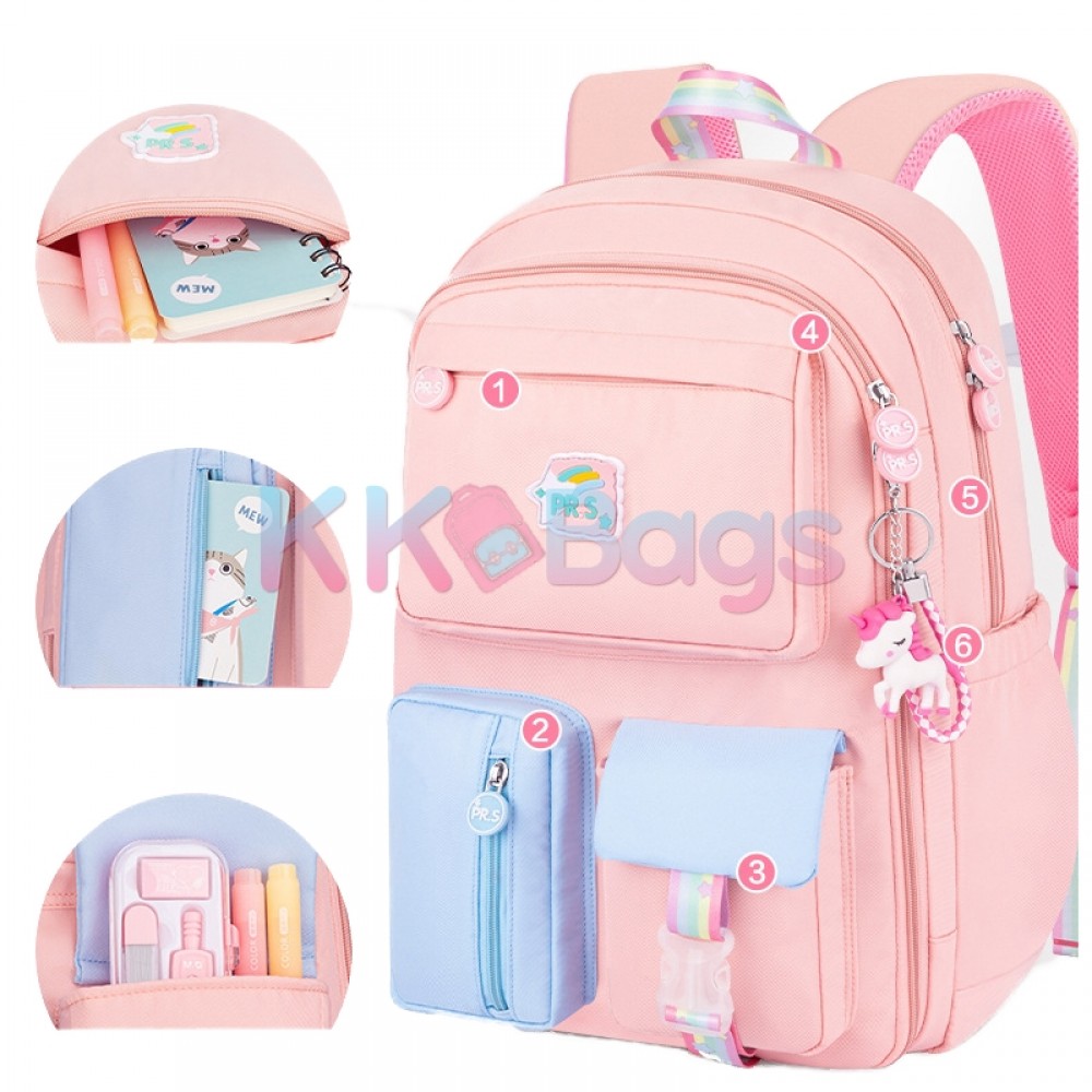 KAIASHA cute backpack for girls and women 15 L Backpack multicolor - Price  in India
