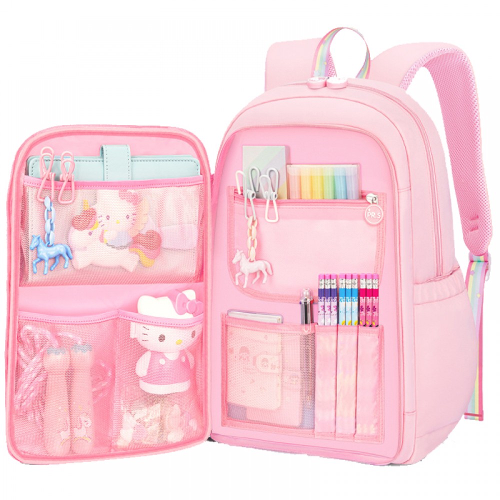 Amazon.com | mibasies Girls Backpack for Elementary School, Backpack for  Girls 5-8, Lightweight Kids Backpacks for Girls(Beige Pink Small) | Kids'  Backpacks