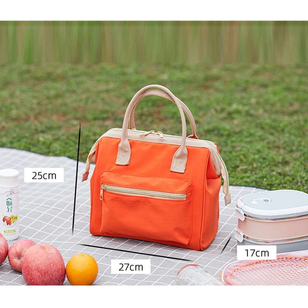 Fashion Insulated Lunch Bag Cooler Tote Box Women Lunch Organizer