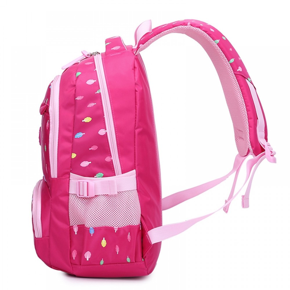 Girls Pink School Backpack Primary Student Book Bags with Lunch Bag ...