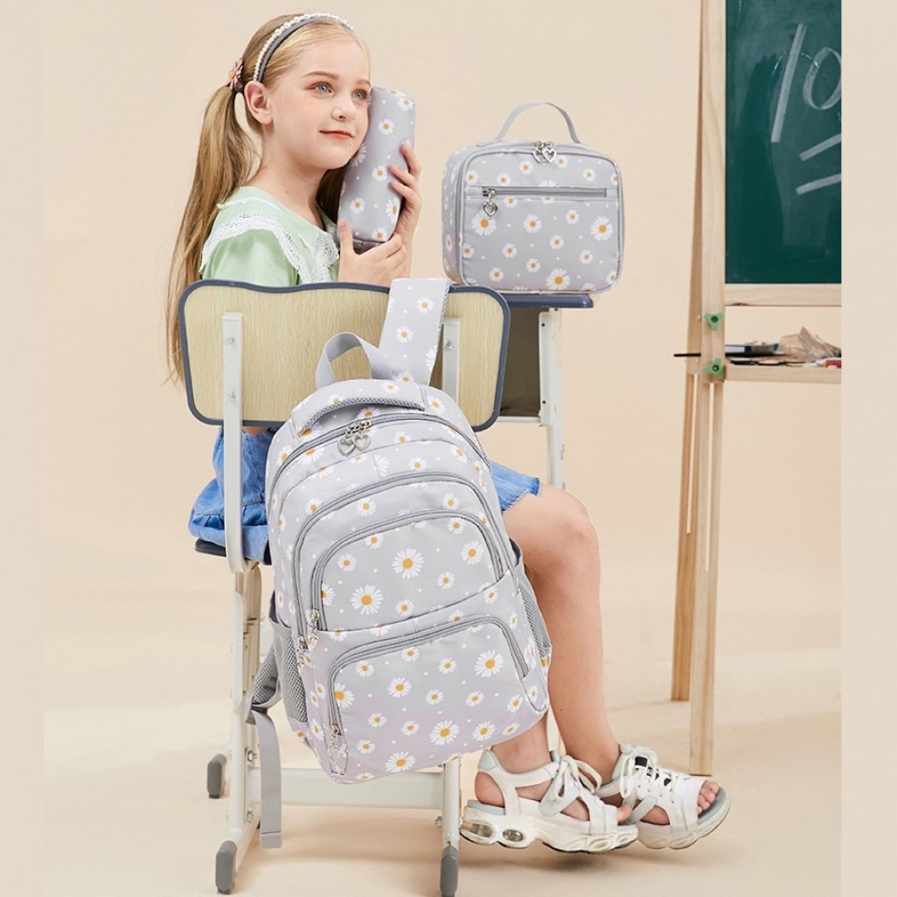 Daisy Bookbag School Backpack for Girls Large Capacity Kids Bags wth ...