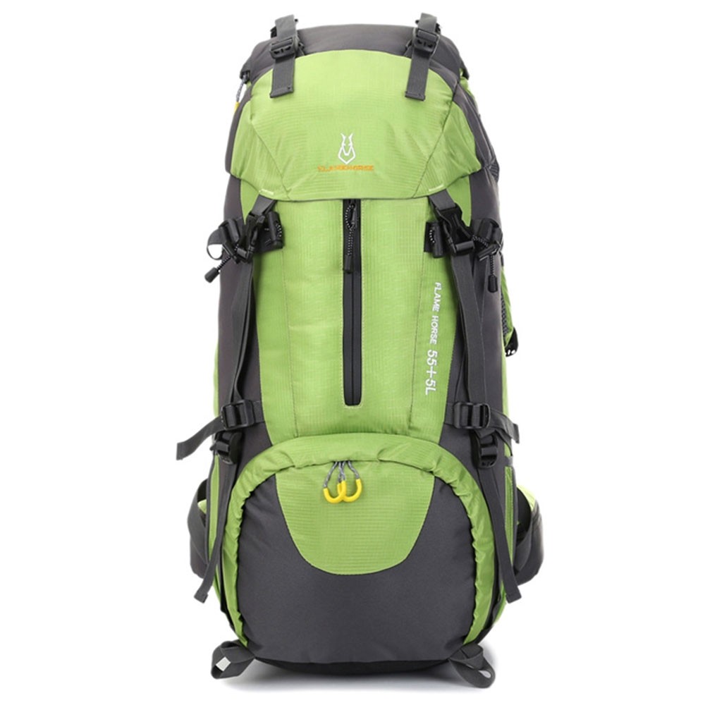 60L Nylon Waterproof Hiking Backpack Mountaineering Dry Bag Outdoor Travel  Backpack for Men Women