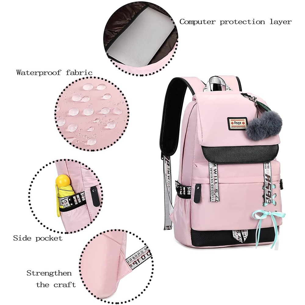 Girls Travel Backpacks With Charger Teenage Children Waterproof ...