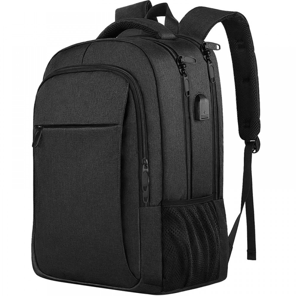 Business Laptop Backpack 18 Inch Travel Bag Rucksack with USB Charging ...
