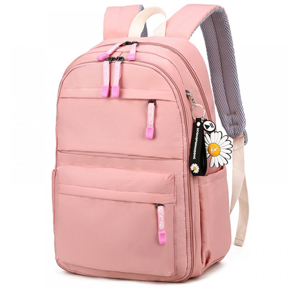 Pink Backpacks For Girls Primary Middle Students School Book Bags Top  Quality with Toy