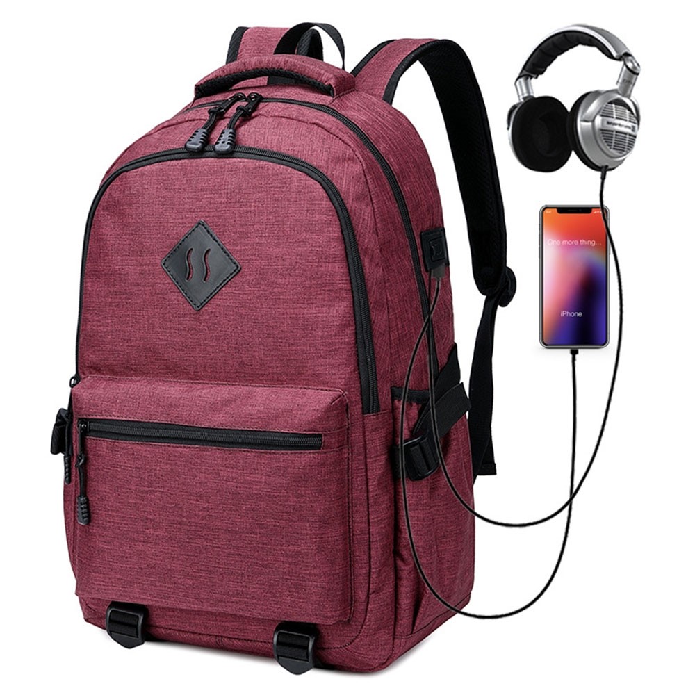 High School Boys Backpacks with USB Charging Port Men's Business Laptop  Book Bags 