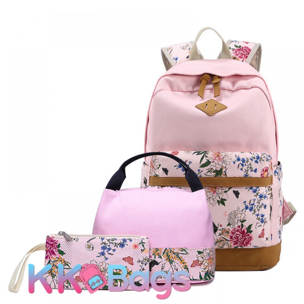 Blush Floral Backpack Set- Order Wholesale