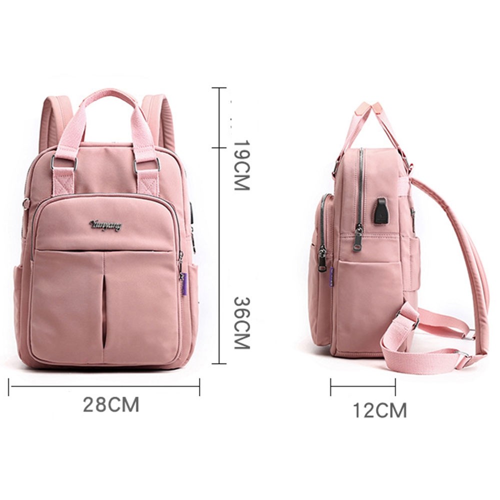 Lace Cute Black For Girl Backpack School Bag Zipper Purse Color Solid  Backpacks | eBay