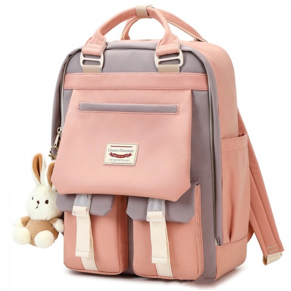 Casual Laptop Backpack For School Girls Simple Travel Bookbag