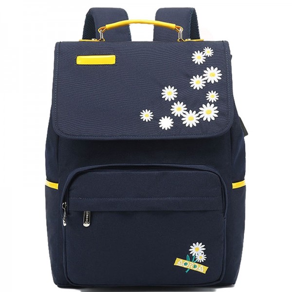 Fashion Flower Embroidery Anti-theft Backpacks Purse Kids Girls Bookbag