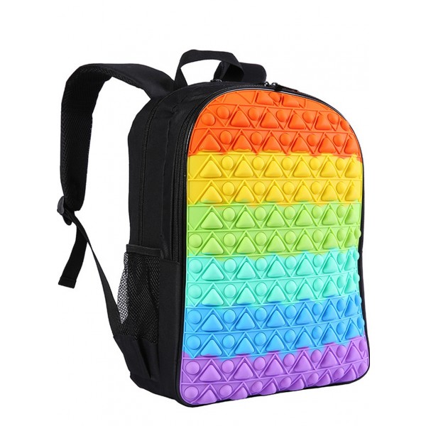 Kids Backpack Pop It School Bag Fidget Bookbag for Girls & Boys 6-16 Years