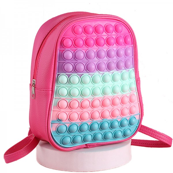 Fidget Pop-On-It Backpack for Kids School Adjustable Strap Schoolbag
