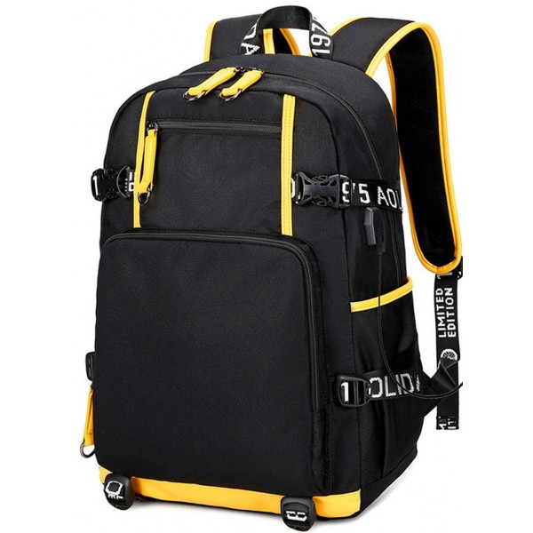 Big Capacity Middle School Book Bag For Teens Boys with USB Charging Port