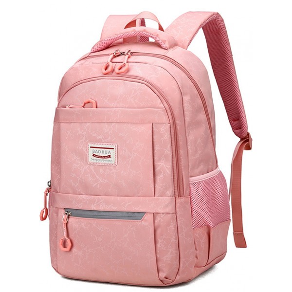 Multi-Pocket Backpack Kids School Bookbag With Reflective Stripe