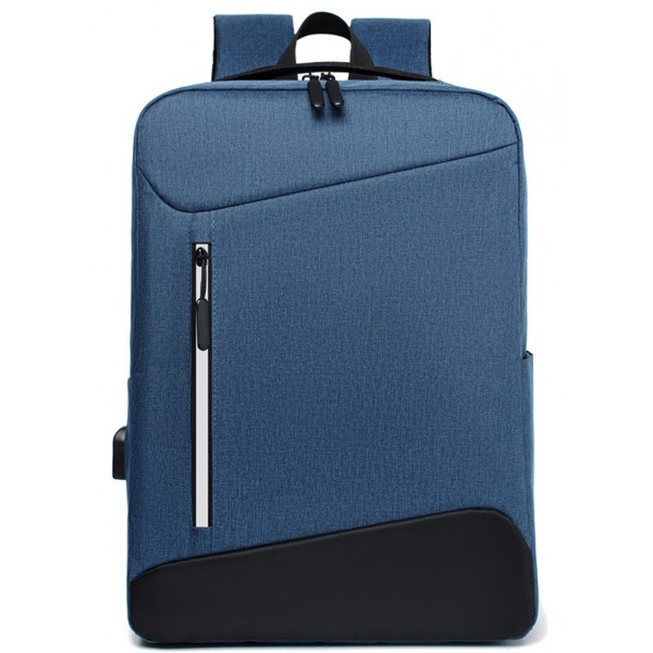 Slim Laptop Backpack 15.6 In School Bag With USB Charging Port
