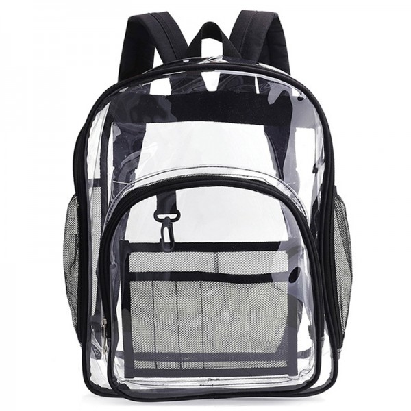Clear Backpack Waterproof See Through Bookbag Casual Rucksack