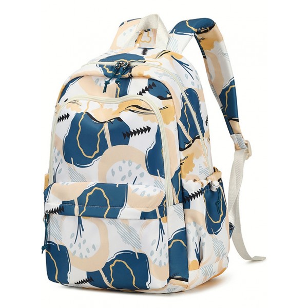 Colored Graffiti Backpack Lightweight School Book Bag For 6th Grade Girls