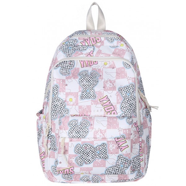 Bear Prints Backpack For Girls Laptop Bag Back To School Bookbag