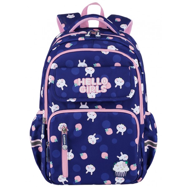 Cute Rabbit Backpack For 1-6 Grade School Girls Bookbag