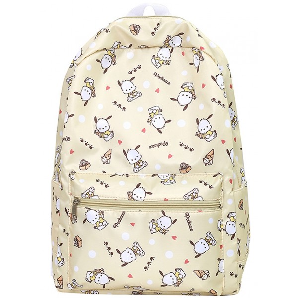 Yellow Dog Pattern Backpacks for School Girls Casual Daypack