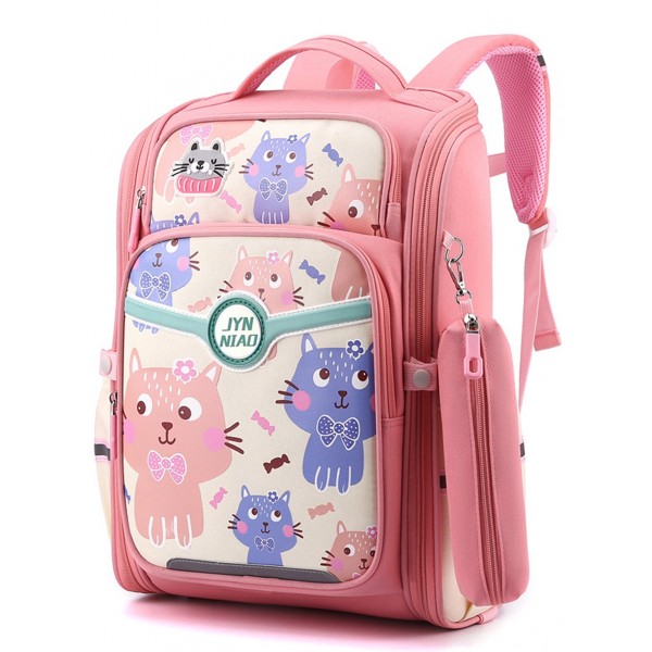 New Cartoon Backpack for 1-3 Grade Girls Printed Bookbag