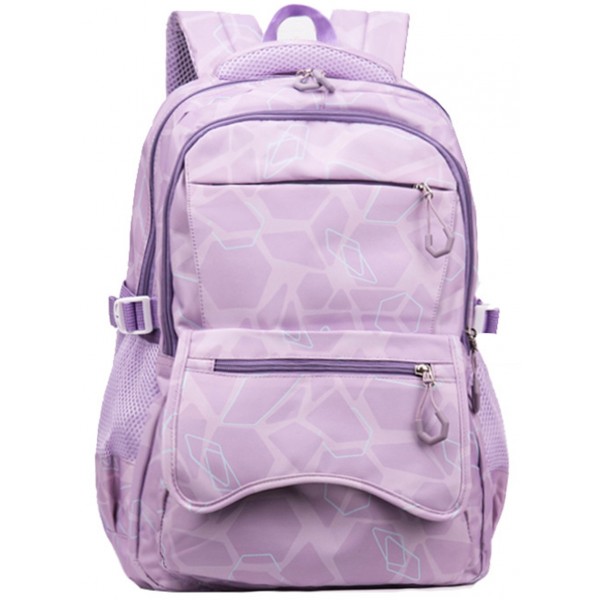 Waterproof Nylon Backpack For 1-6 Grade Girls School Large Bookbag