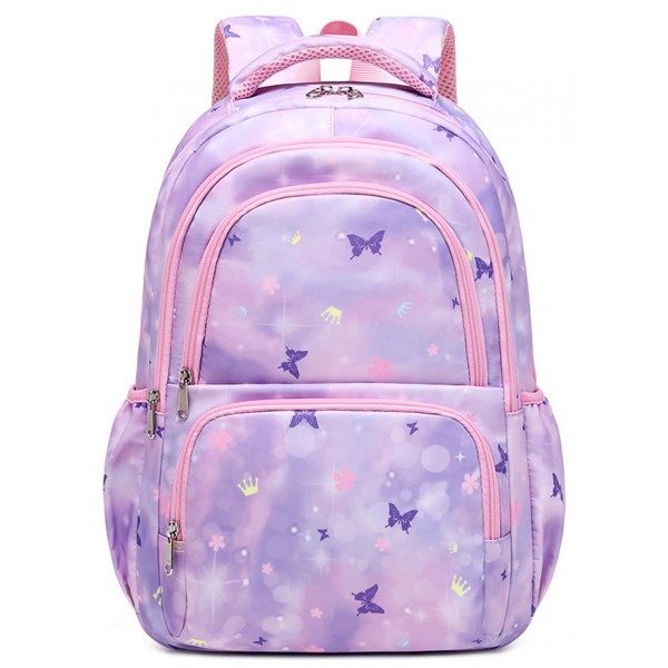 Cute Butterfly Backpack Set Girls Bookbag with Lunch Pail Pencil Case