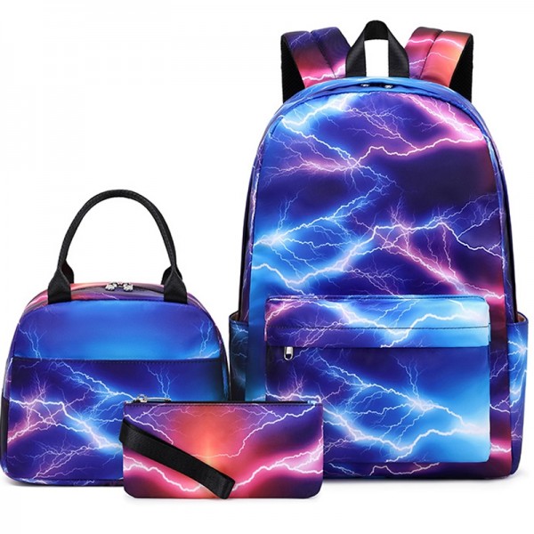 High Quality Boys Backpack Set For Middle School Students with Lunch Bag