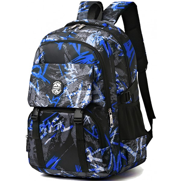 Camo Travel Backpack For Teens Release Buckle Casual Daypack