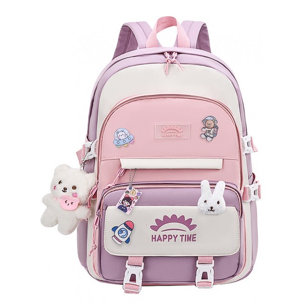 Cute Backpack For 3-6th Grade Girls School Backpacks with Decor
