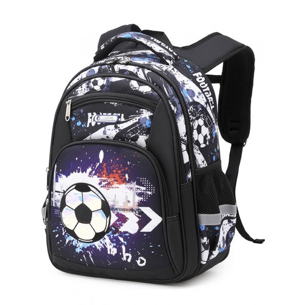 Camo Ball Printed School Backpack for Boys Kids Book Bag