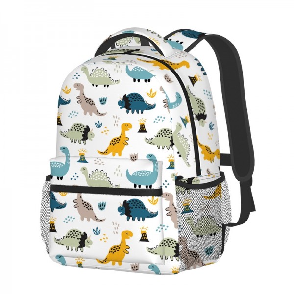 Kids Dinosaur Backpack For Primary Students Printed School Book Bag