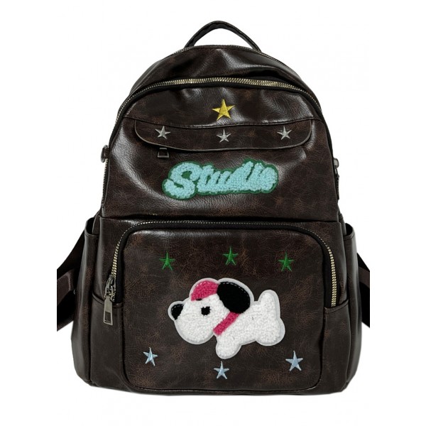 Cute PU Backpacks For School Girls Bookbag Schoolbag