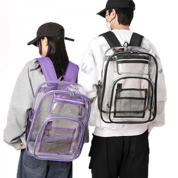 Clear Backpack Transparent Heavy Duty Backpack For Students Couples