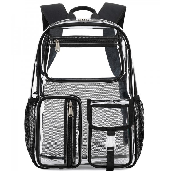 Clear Back Packs See Though Waterproof TPU Primary/Middle/High Capacity Schoolbag For Boys And Girls