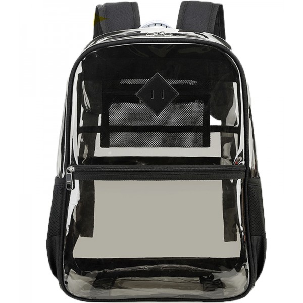 Heavy Duty Transparent Schoolbags Personalized Clear Backpacks PVC Bookbags For School Kids