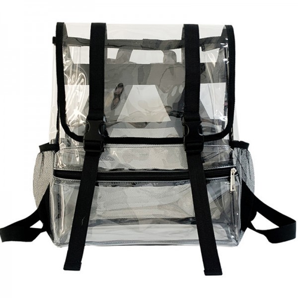 Clear Back Packs Waterproof Durable PVC Schoolbags See Through Bag For Couples Travel