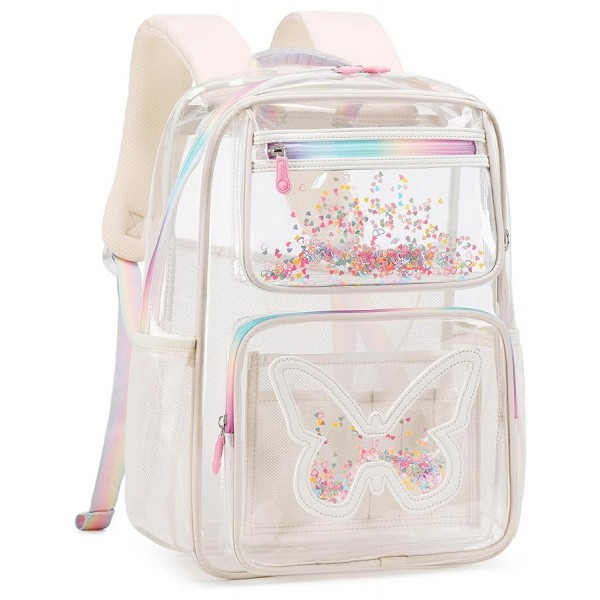 Transparent Backpack Clear Back Packs Heavy Duty TPU Backpack Cute Bookbag For Girls