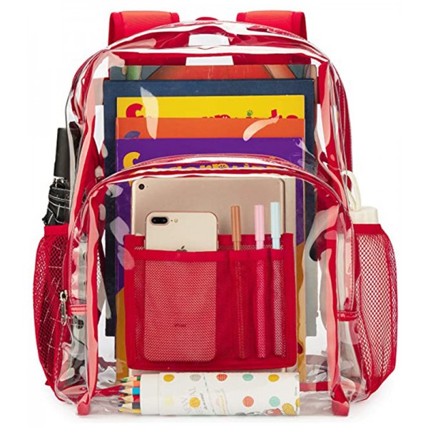 Clear Back Packs Durable PVC Bookpacks See Though bgs For Teens