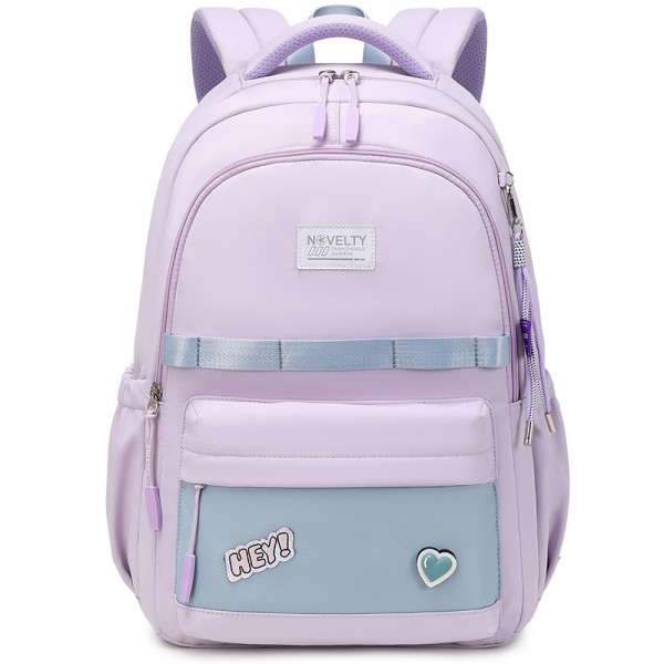 Purple Teens Backpacks Cute School Bags Sturdy Bookbags For School Students