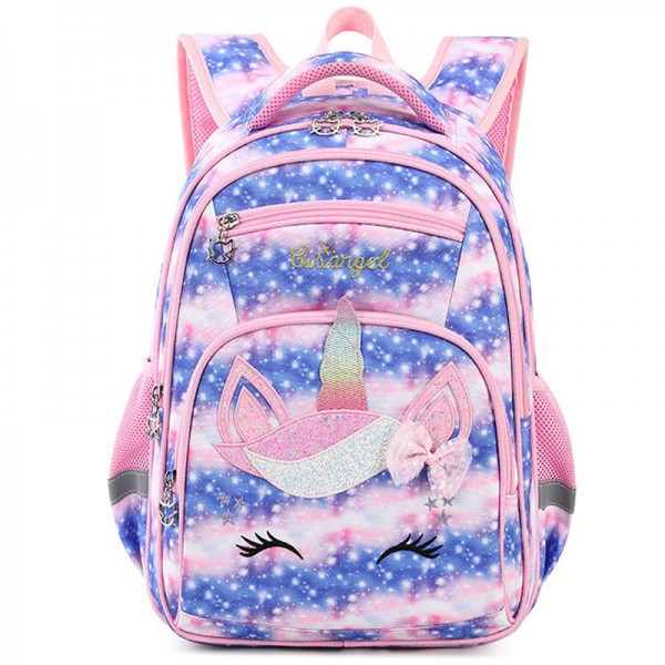 Boys Girls Cartoon Pattern Book Bags Large Capacity Backpacks For School