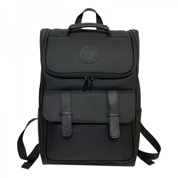 Black Laptop Backpack Durable College School Bookbag