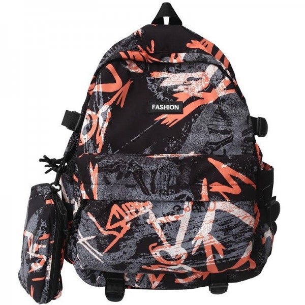 Graffiti Backpack For College Girls Boys School Bookbag