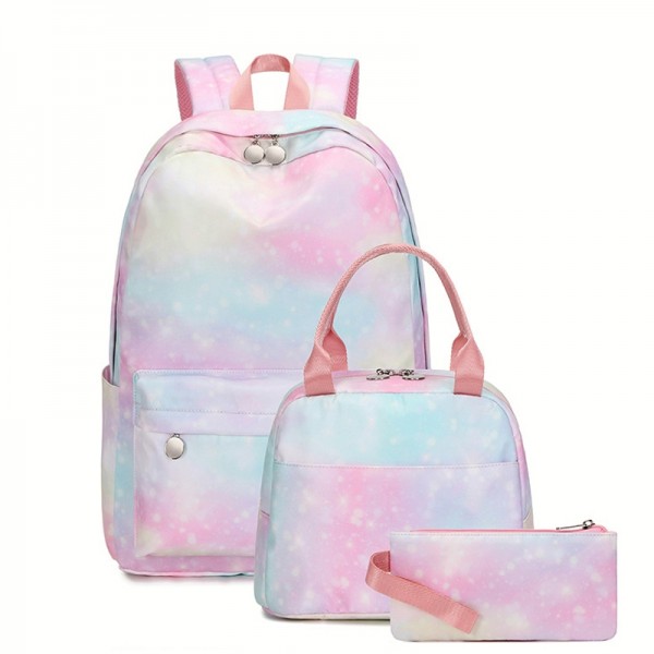 Cute School Backpack Set for Middle School Teen Girl Daily 3 in 1 Bookbag