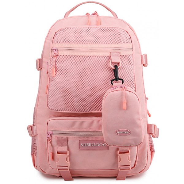 Cute Big Travel Backpack for Teens Multi-Compartment Lightweigt Mesh Backpack with Portable Zippered Bag