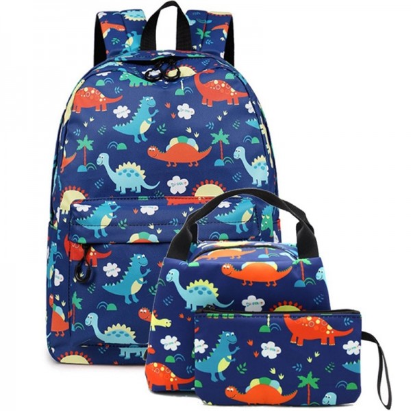 Cartoon Dinosaur Backpack for School Bookbag(Only Backpack)
